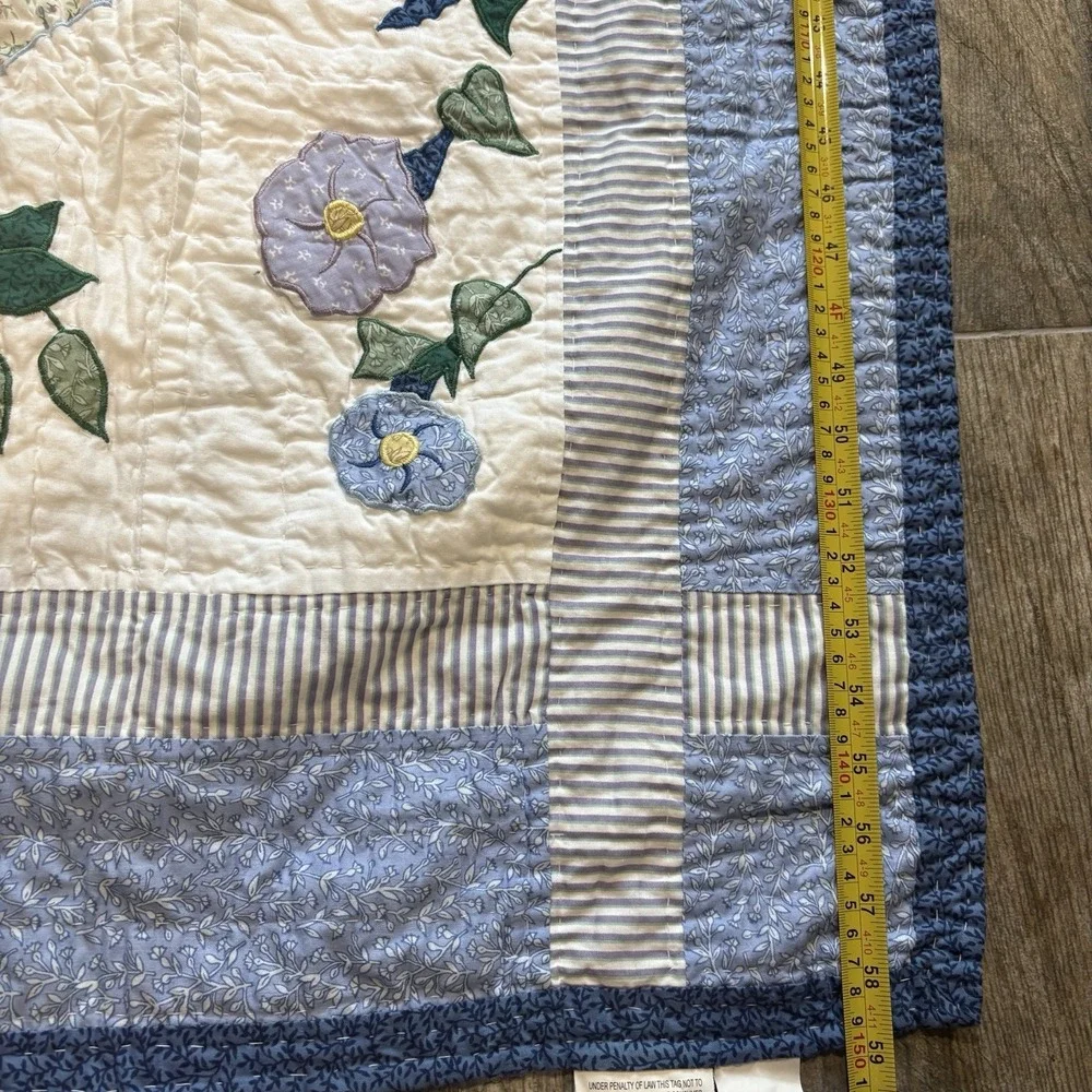 Vtg American Pacific Sunbonnet Sue Quilt Limited Edition Throw Floral 49x59